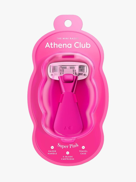 Athena Club The Mini Razor in branded component on a light gray background