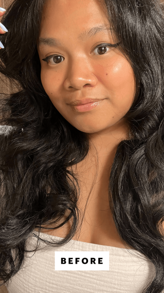 Calaor before applying the Charlotte Tilbury Airbrush Bronzer
